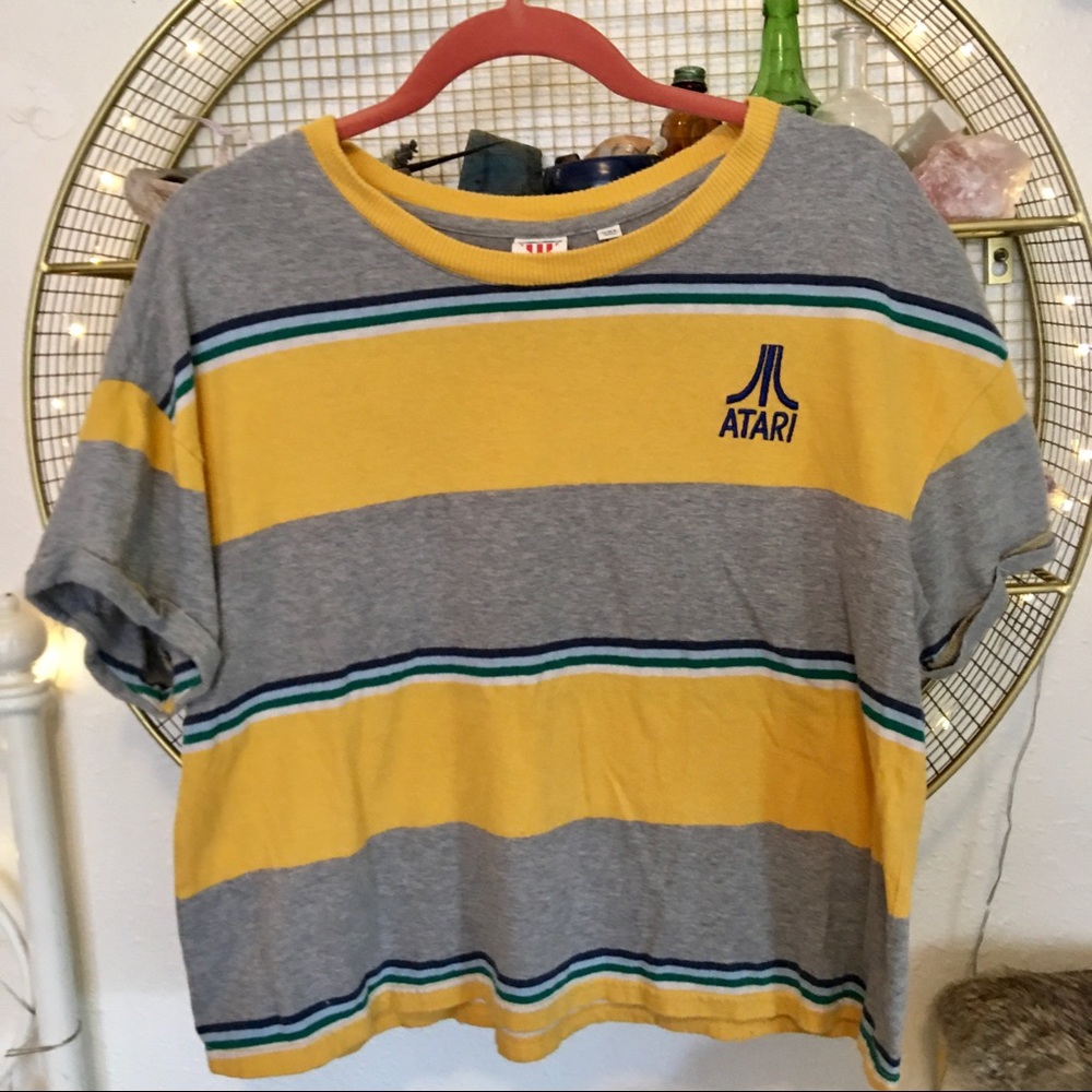 SOLD Oversized Junkfood Atari Crop Tee